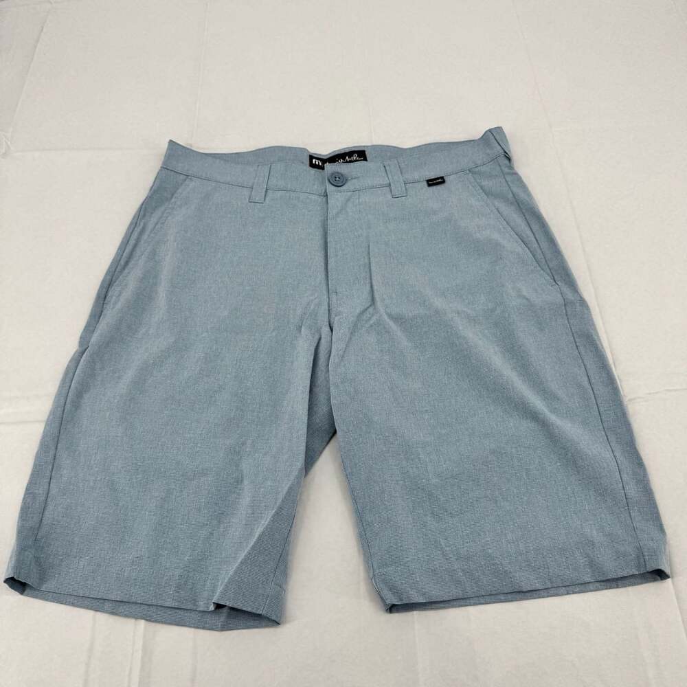 TravisMathew Performance Golf Shorts Blue Stretch